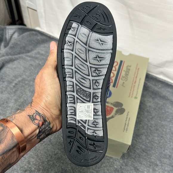 Skechers BOBS Glitter Slip-On Shoes - Purple - Picture 8 of 13